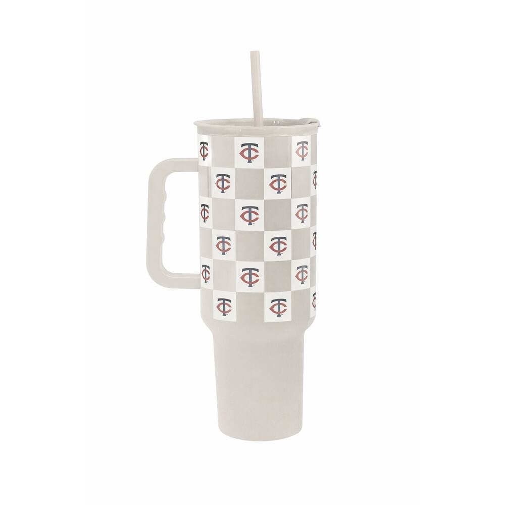 NEW‎ Minnesota Twins 40oz Tumbler Cup Handle Straw Insulated MLB Game Day Gift